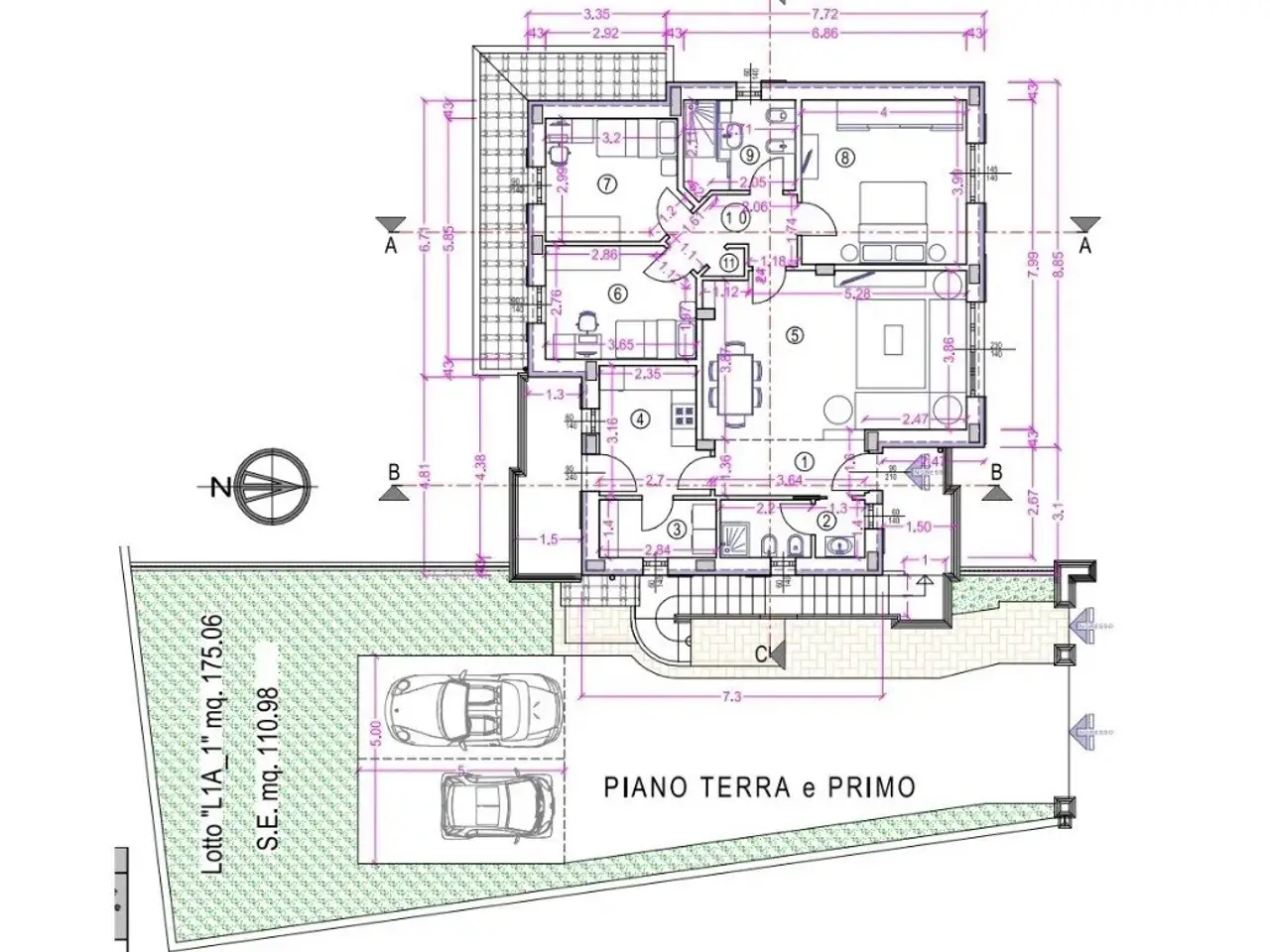 Attico in vendita, Via Giovanni Pascoli, Massa E Cozzile - Planimetria 1