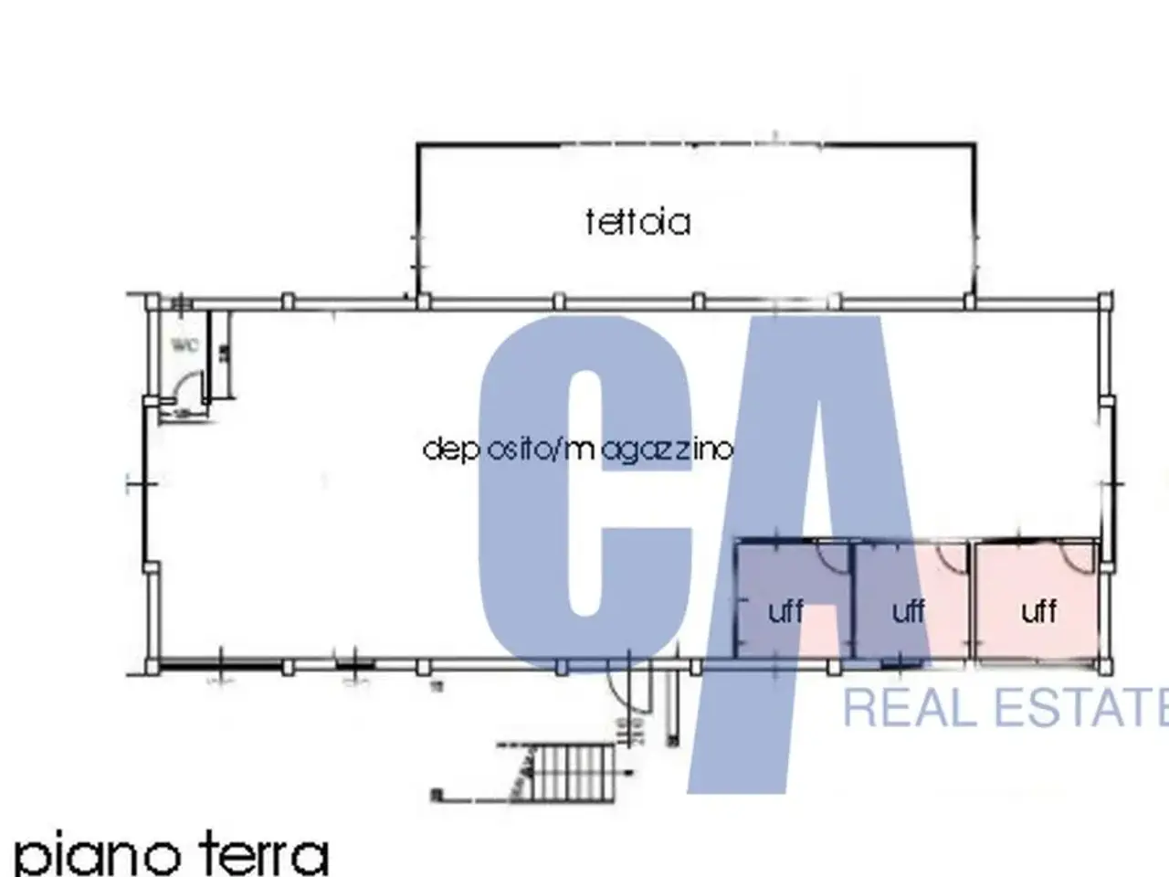 Ufficio in Via Galilei Galileo, Agrate Brianza, {3} - Planimetria 1