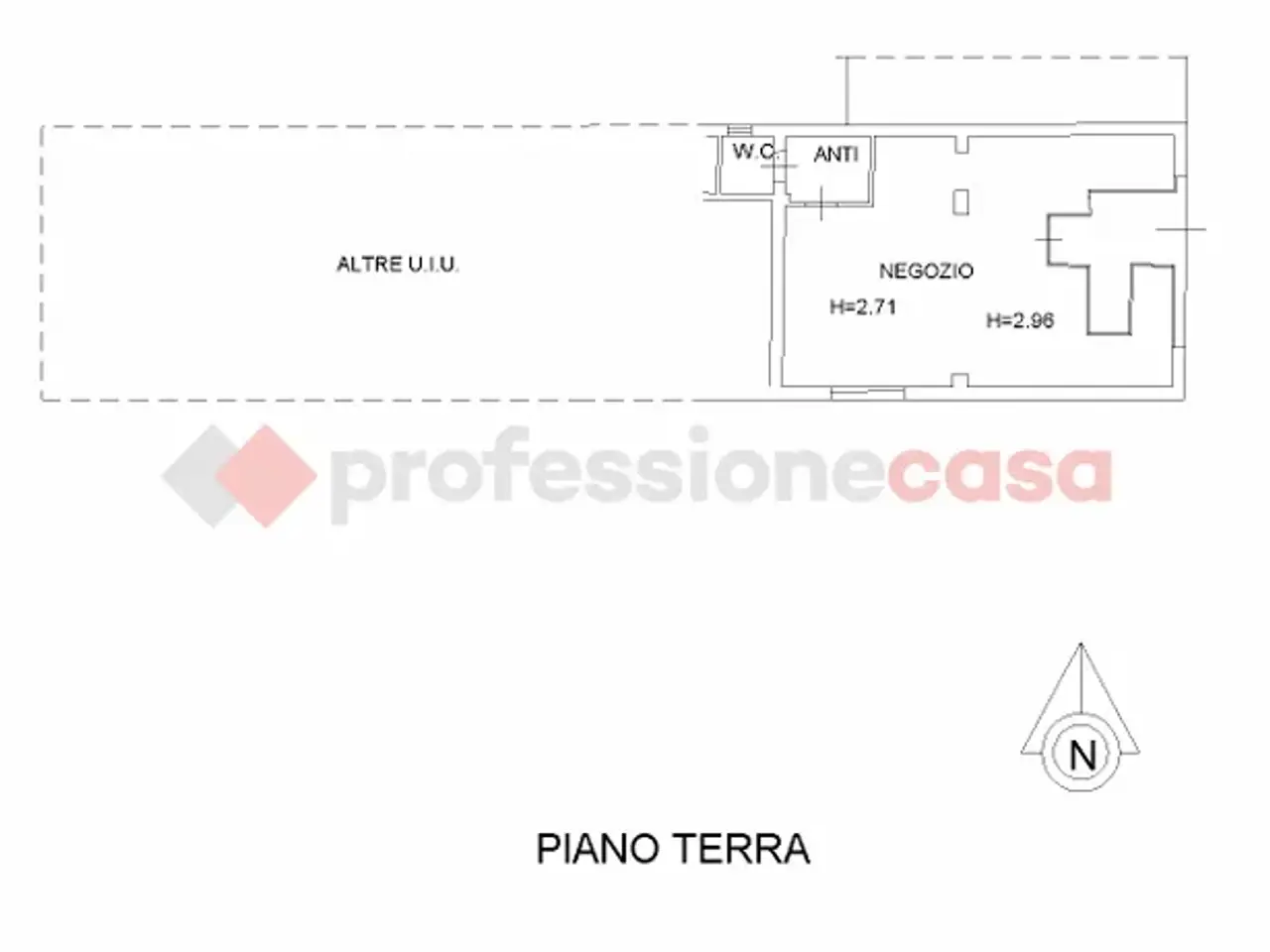 Negozio in Corso Cesare Battisti  48, Sanguinetto, {3} - Planimetria 1