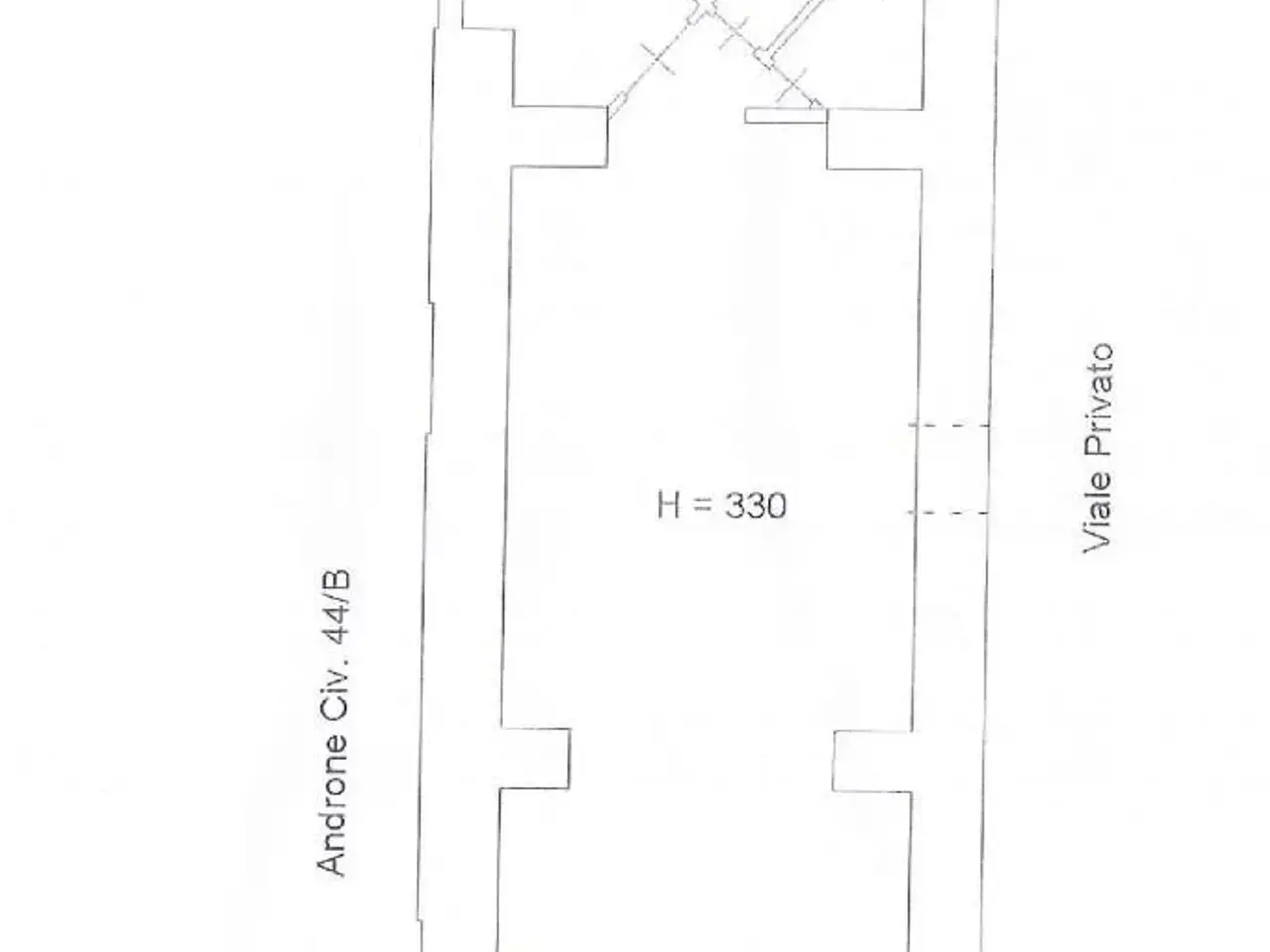 Negozio in Via Nuova Poggioreale 45, Napoli, {3} - Planimetria 1