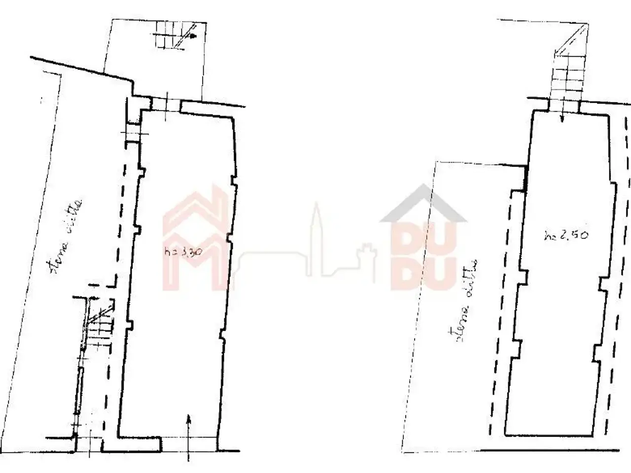Palazzina commerciale in Piazza Grande, Arezzo, {3} - Planimetria 1