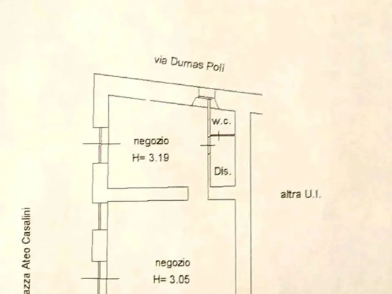 Negozio in , Monterotondo Marittimo, {3} - Planimetria 1