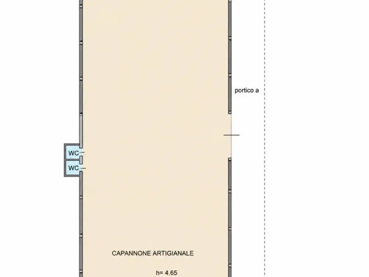 Capannone in Via delle Fontanelle, San Bonifacio, {3} - Planimetria 1