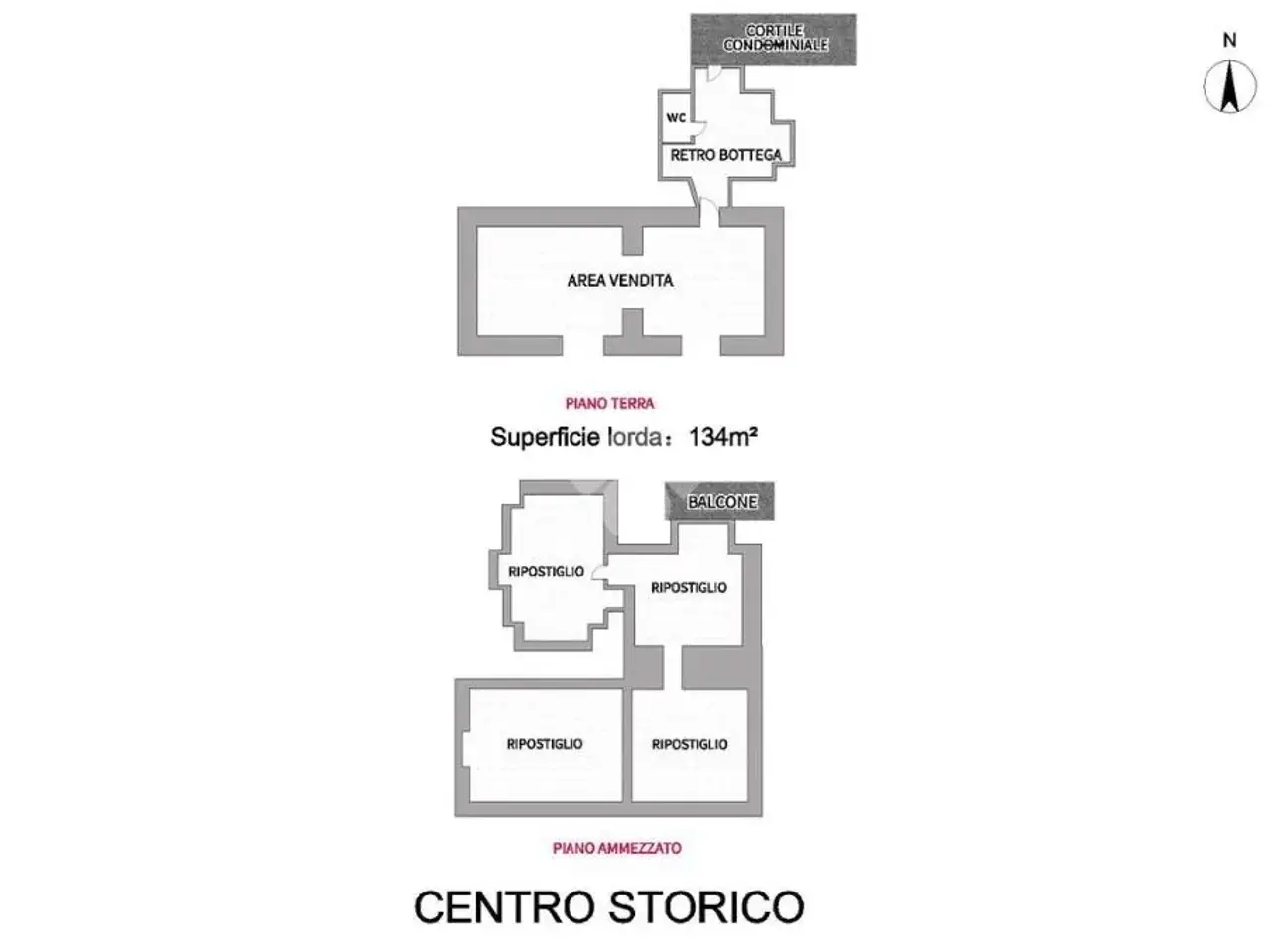 Negozio in Via Giuseppe Garibaldi 110, Catania, {3} - Planimetria 1