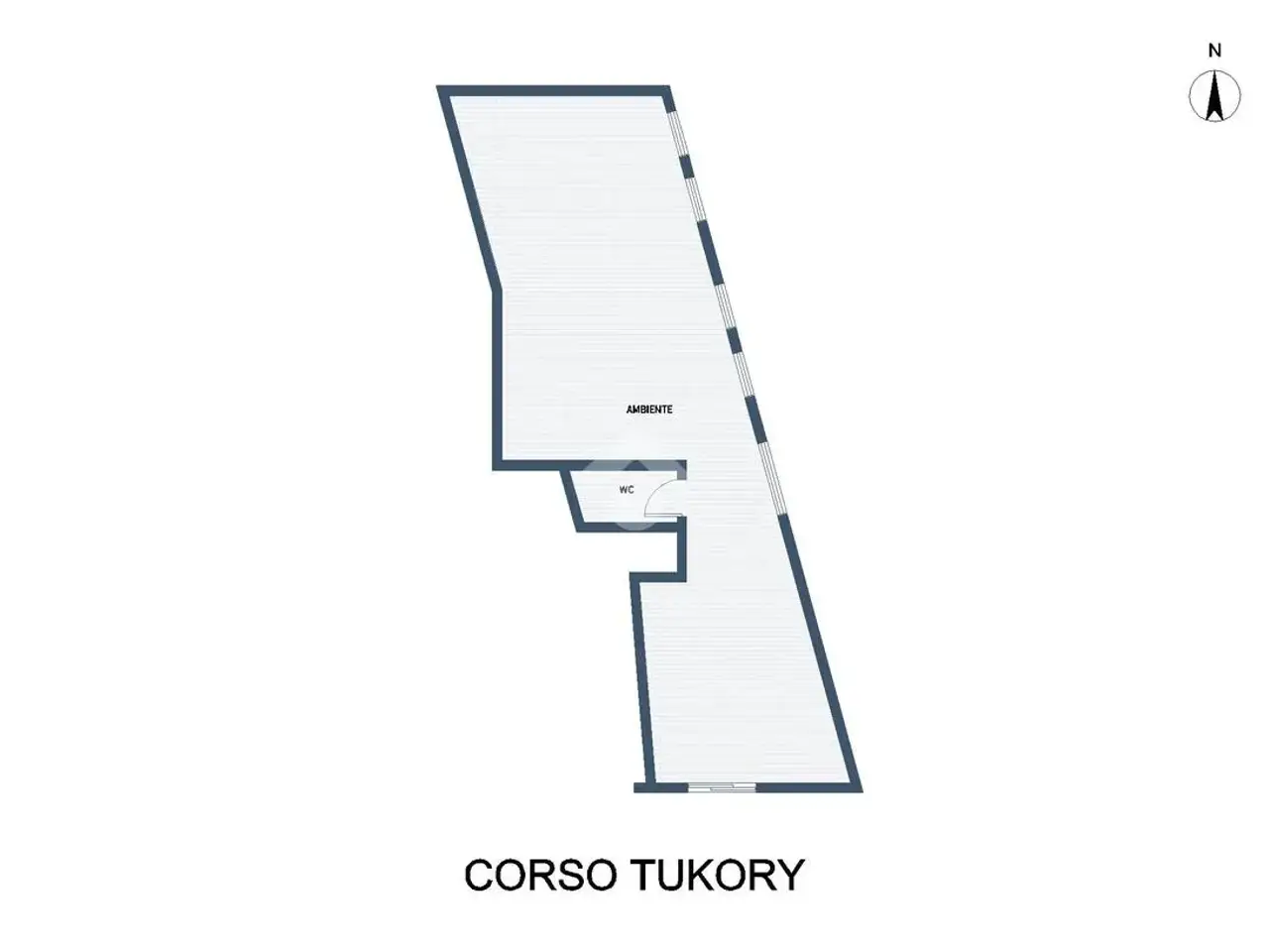 Negozio in Corso Tukory 292, Palermo, {3} - Planimetria 1
