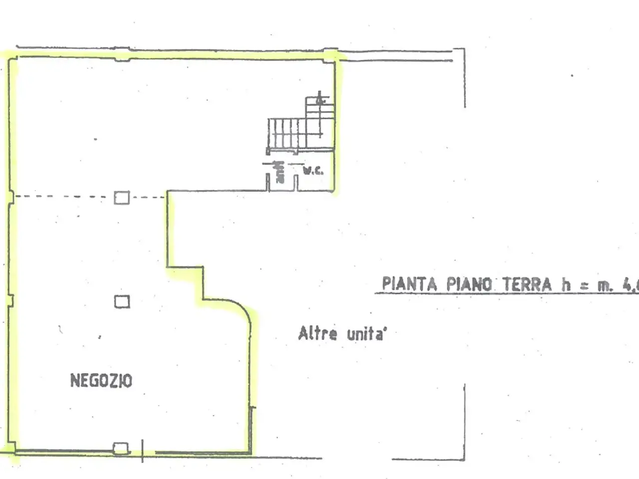 Negozio in Corso del Popolo, Treviso, {3} - Planimetria 1
