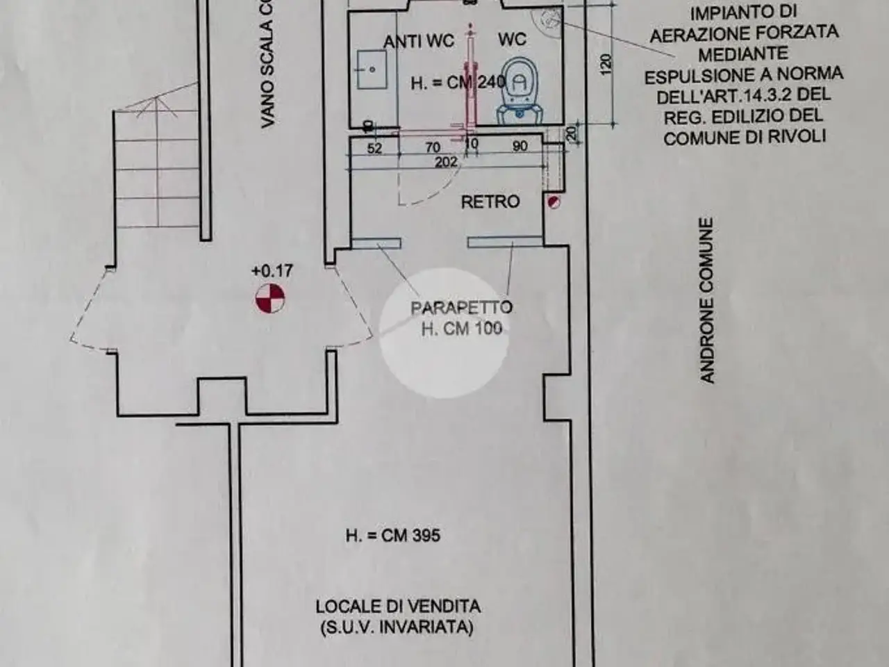Negozio in Via C di V Veneto 11, Rivoli, {3} - Planimetria 1