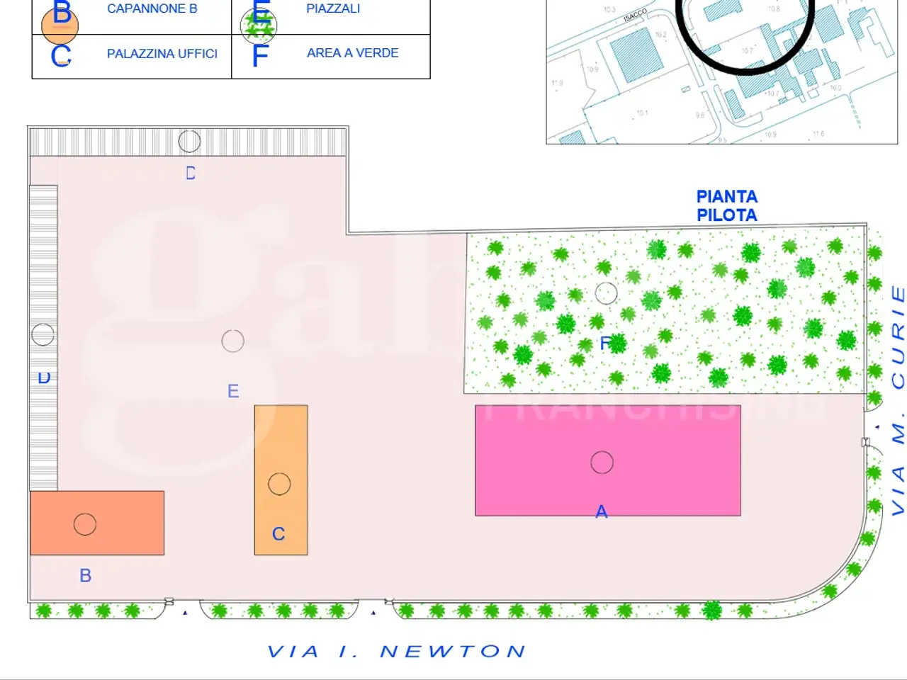 Capannone in Via Isacco Newton  1, Brindisi, {3} - Planimetria 1