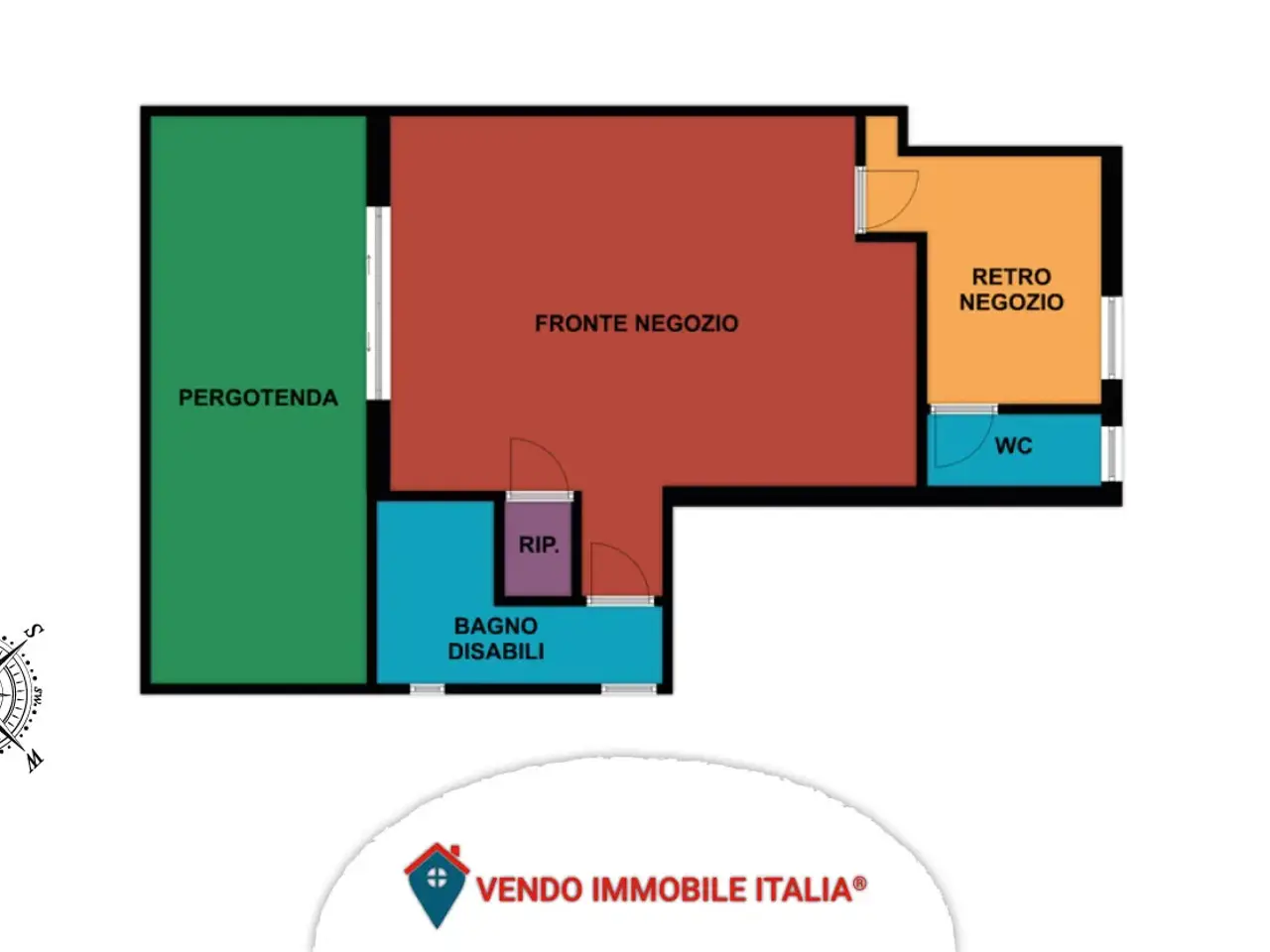 Negozio in Via Piave, Latina, {3} - Planimetria 1