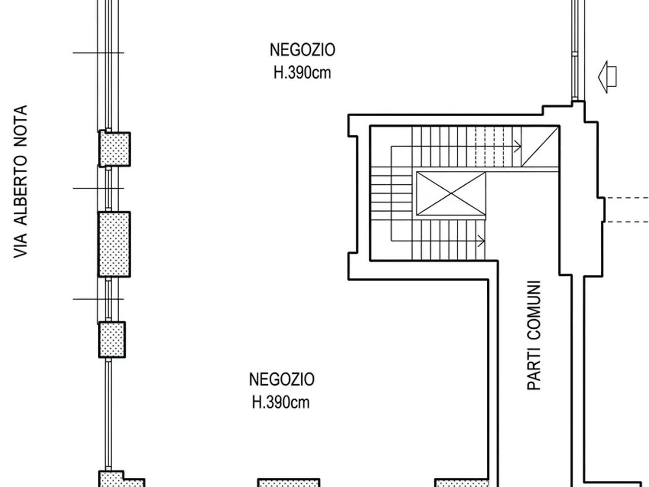 Negozio in Via  Rodi  87, Milano, {3} - Planimetria 1