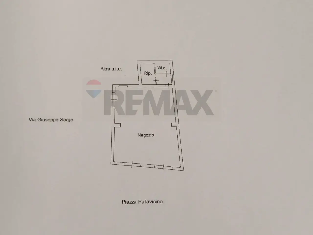 Esercizio commerciale in Piazza Pallavicino 36, Palermo, {3} - Planimetria 1