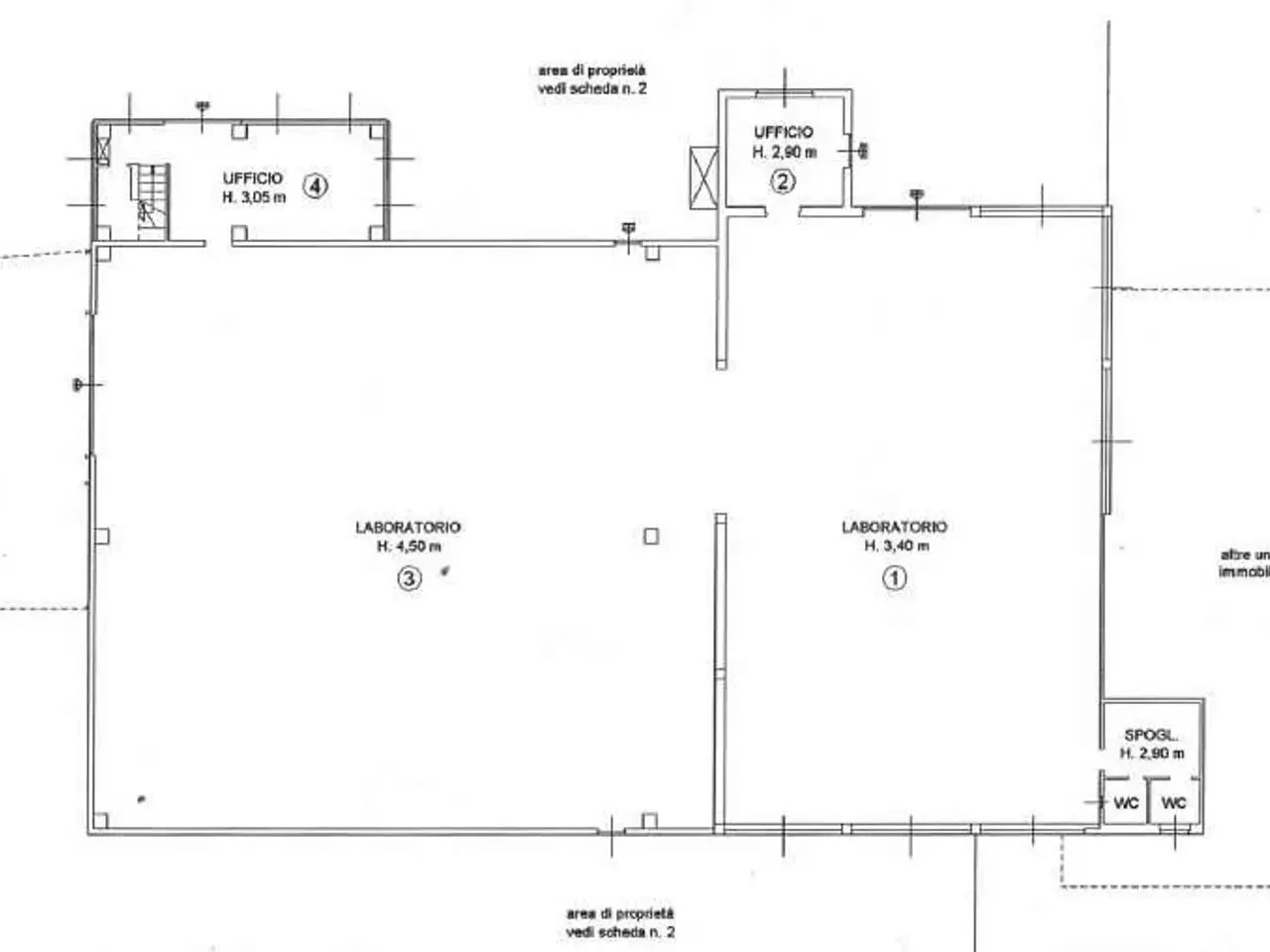 Capannone in Via Bellini, Fenegro', {3} - Planimetria 1