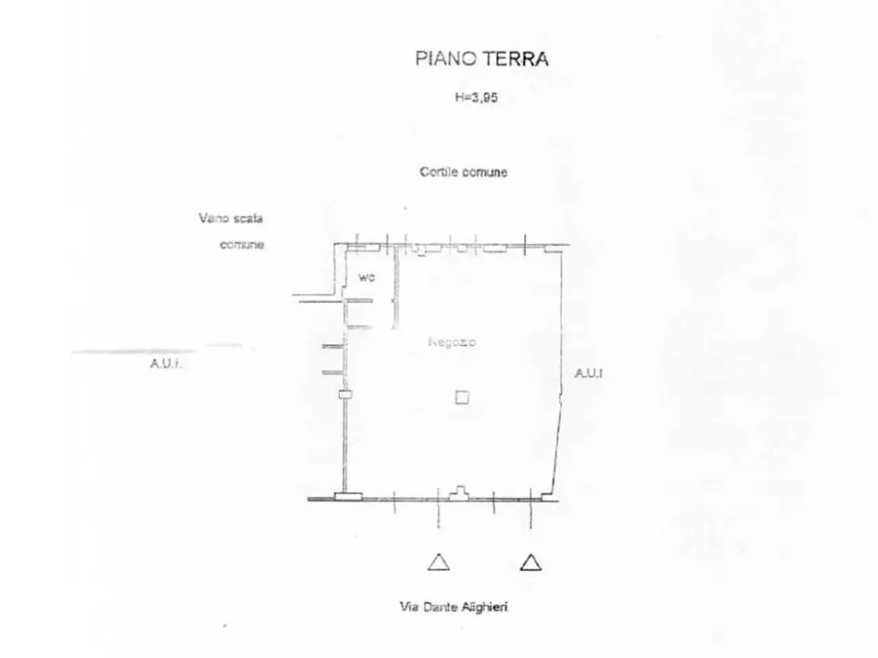 Negozio in Via Dante Alighieri 26, Cerro Maggiore, {3} - Planimetria 1