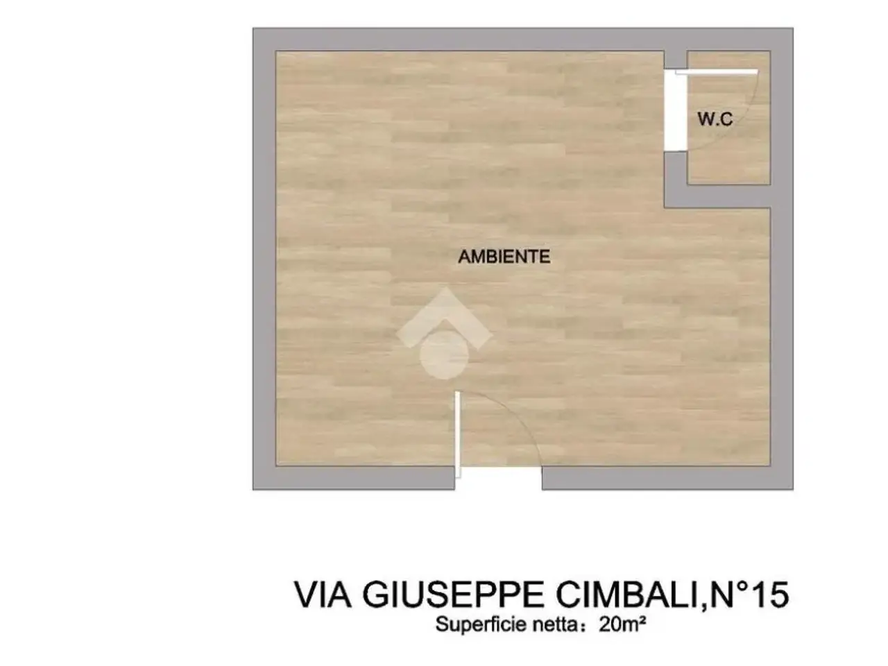 Negozio in Via Giuseppe Cimbali 15, Palermo, {3} - Planimetria 1
