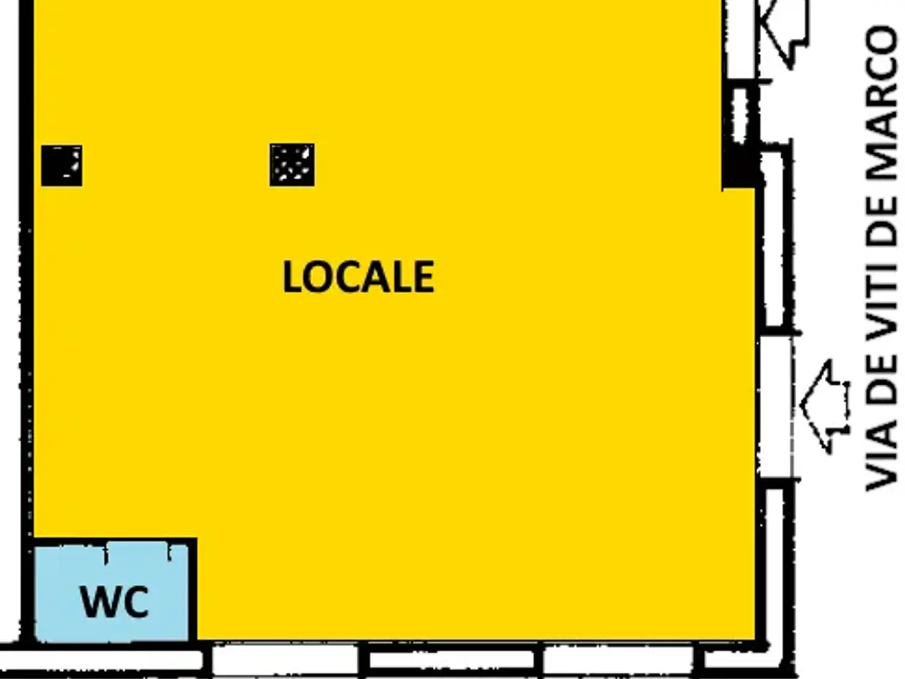 Negozio in Via Guido Dorso 51, Foggia, {3} - Planimetria 1
