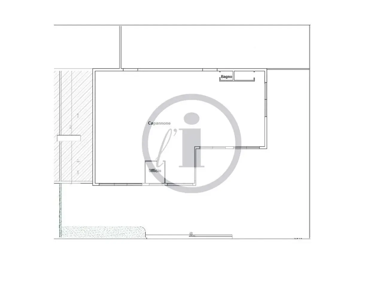 Capannone in , Bovolenta, {3} - Planimetria 1