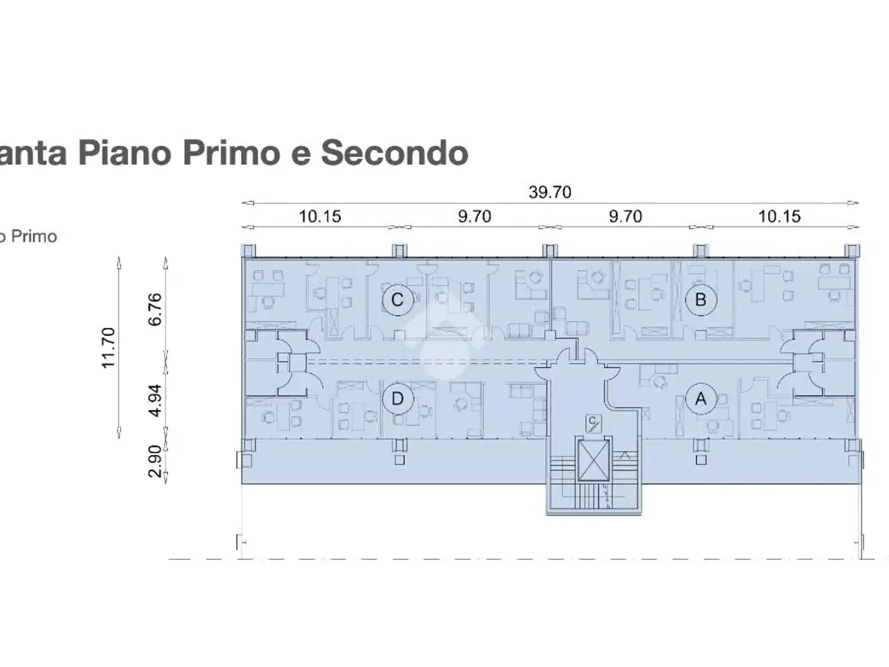Ufficio in Via Sile 5, Volpago Del Montello, {3} - Planimetria 1