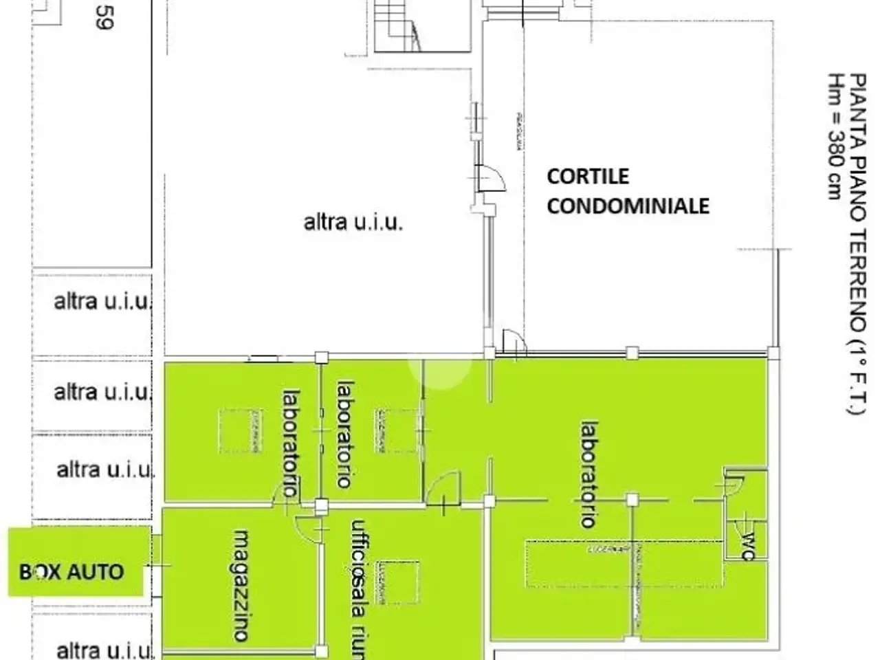 Ufficio in Via Borgone 57, Torino, {3} - Planimetria 1