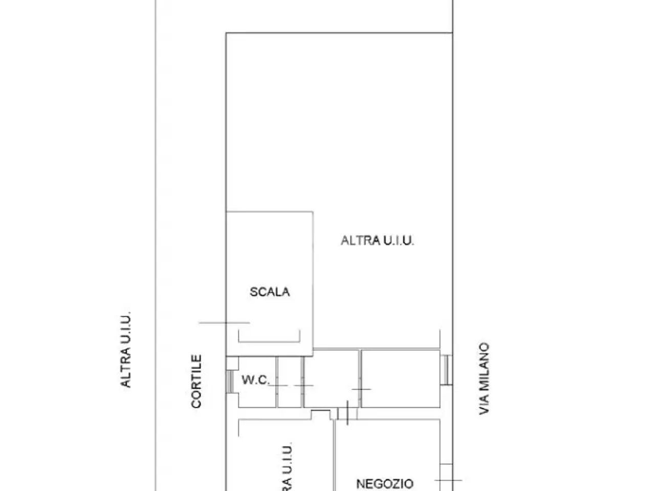 Negozio in Via Padre Mario Vergara 98, Frattamaggiore, {3} - Planimetria 1