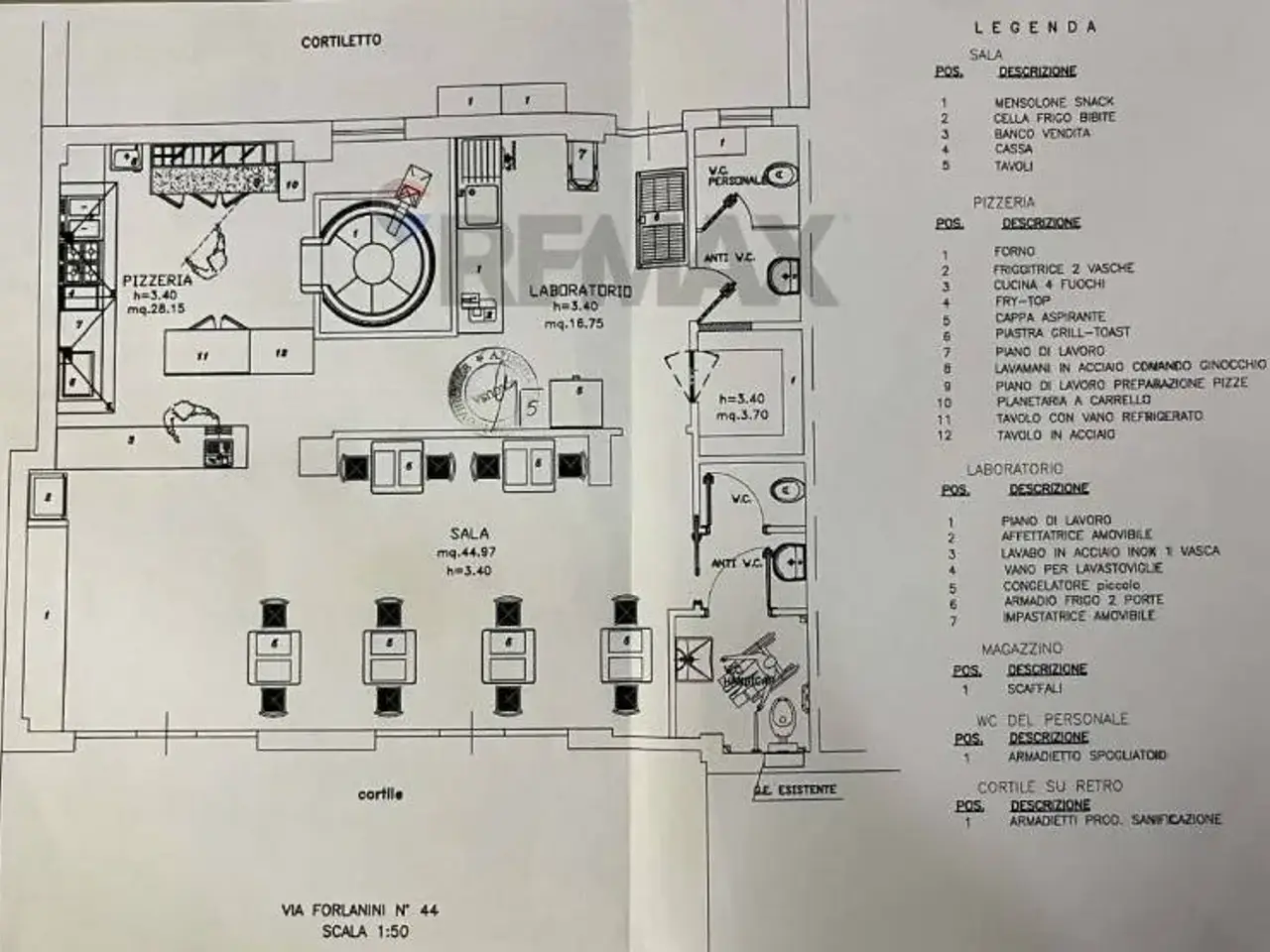 Esercizio commerciale in Via Forlanini 44, Ragusa, {3} - Planimetria 1