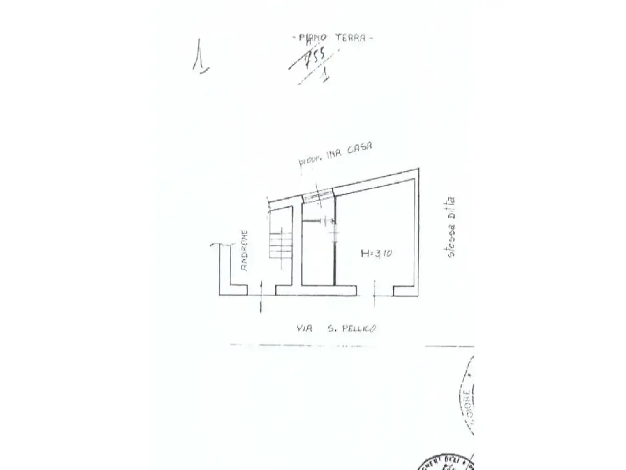 Negozio in Via Silvio Pellico 8, Casoria, {3} - Planimetria 1