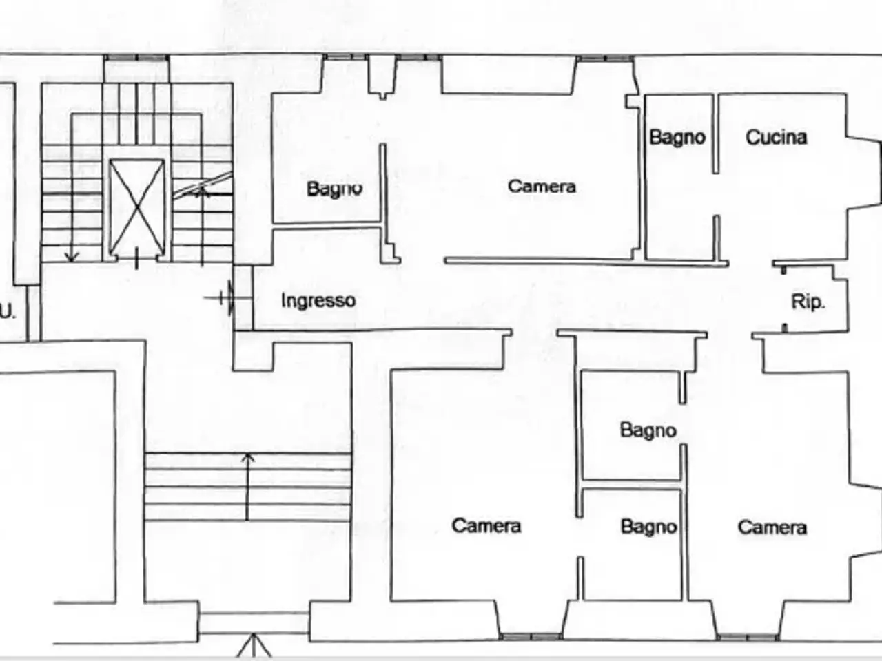 Bed & Breakfast in Via Rimini 21, Roma, {3} - Planimetria 1