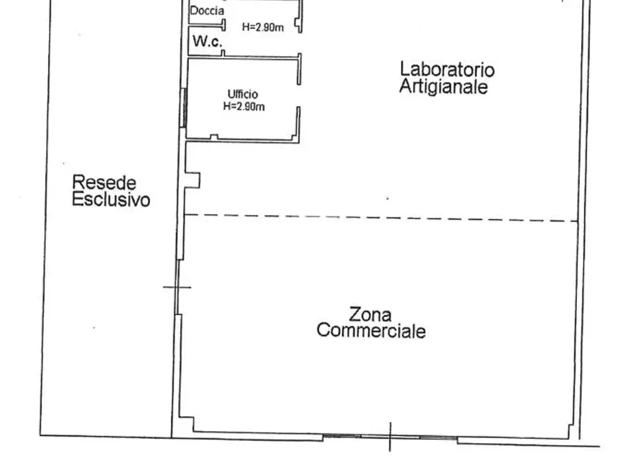 Negozio in Via Giacomo Brodolini 2, Figline e Incisa Valdarno, {3} - Planimetria 1