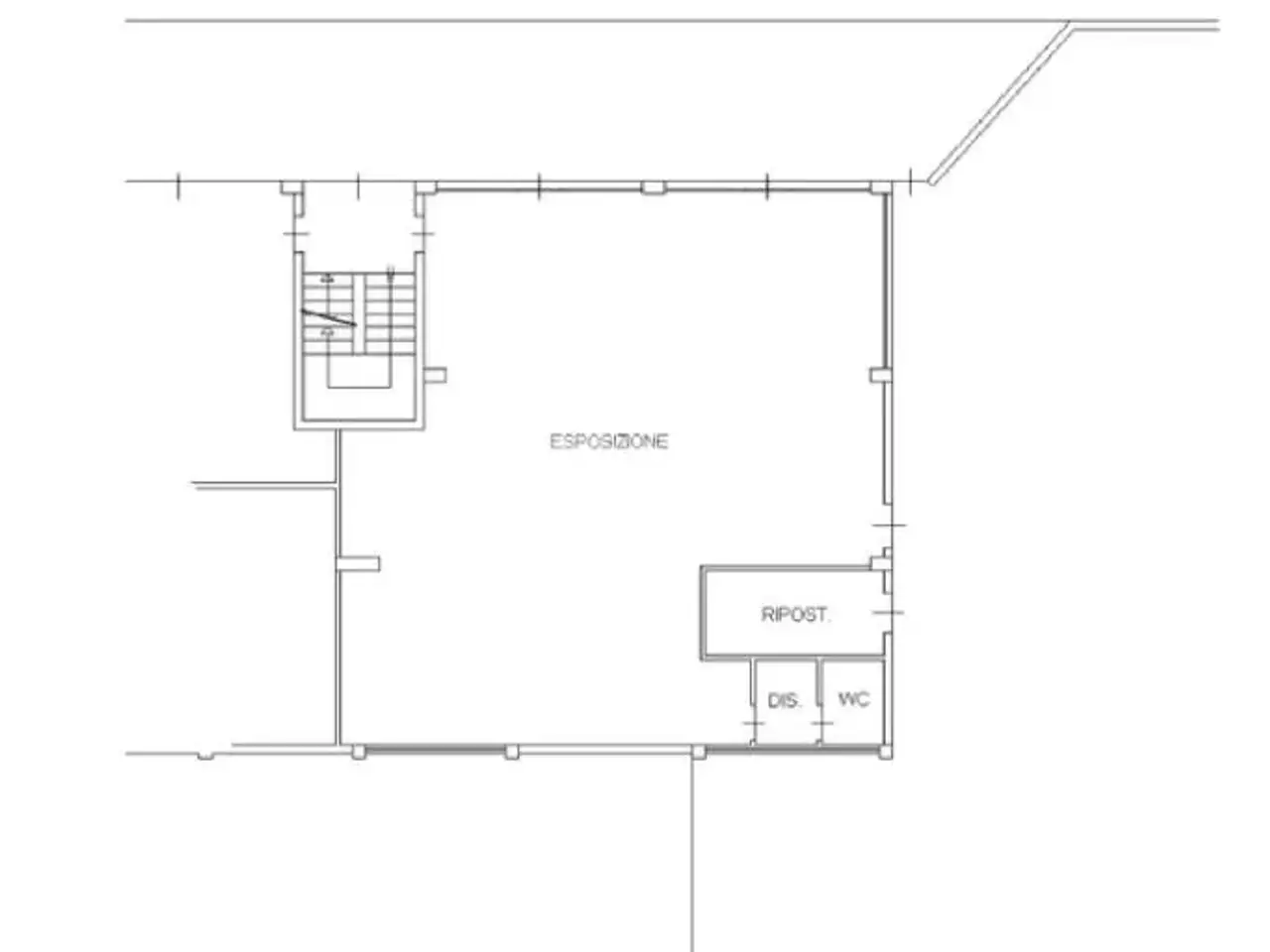Negozio in Viale Brembo, Dalmine, {3} - Planimetria 1