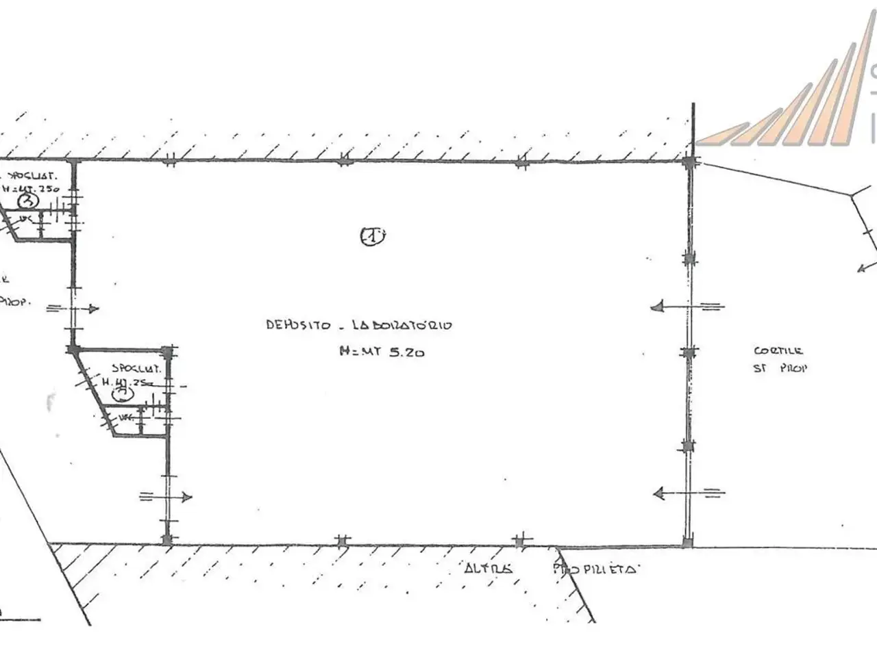 Capannone in , Cologno Monzese, {3} - Planimetria 1