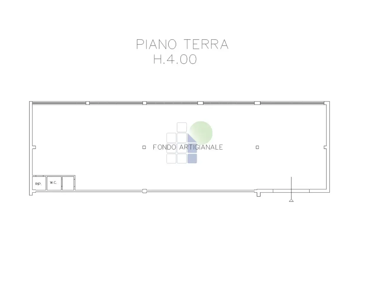 Capannone in Via Aurelio Nicolodi 46, Livorno, {3} - Planimetria 1
