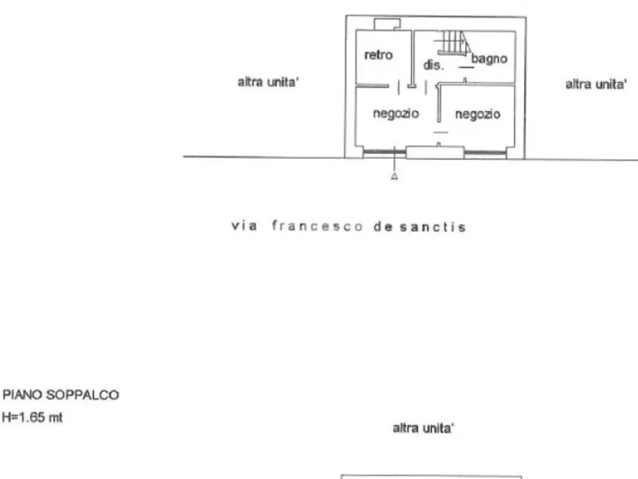 Negozio in Via Francesco De Sanctis 50, Milano, {3} - Planimetria 1