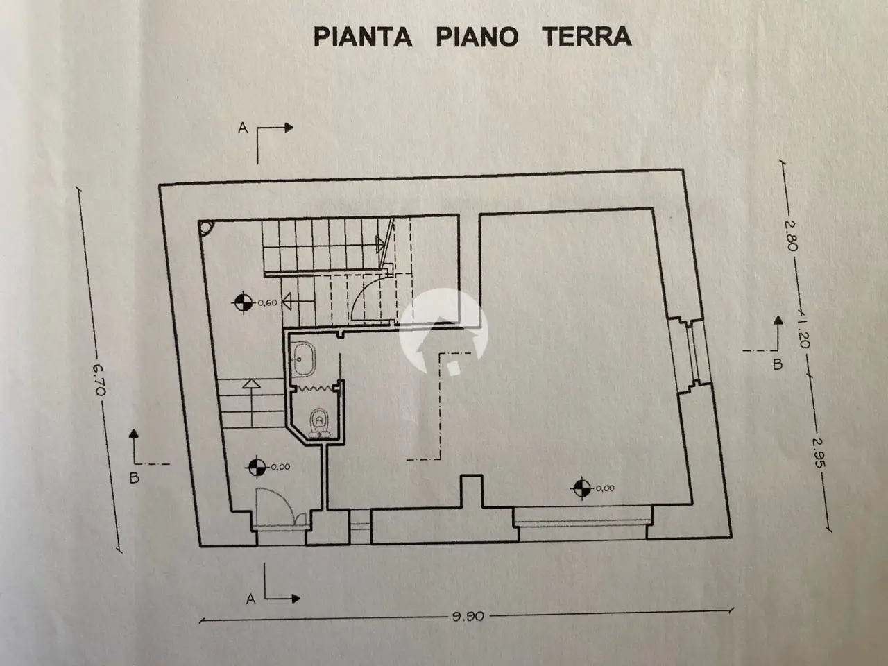 Fabbricato misto in Via Cernaia 12, Sant'Agata Di Militello, {3} - Planimetria 1