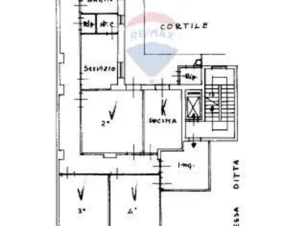 Appartamento in nuda proprietà, Via Genova 8, Catania - Planimetria 1