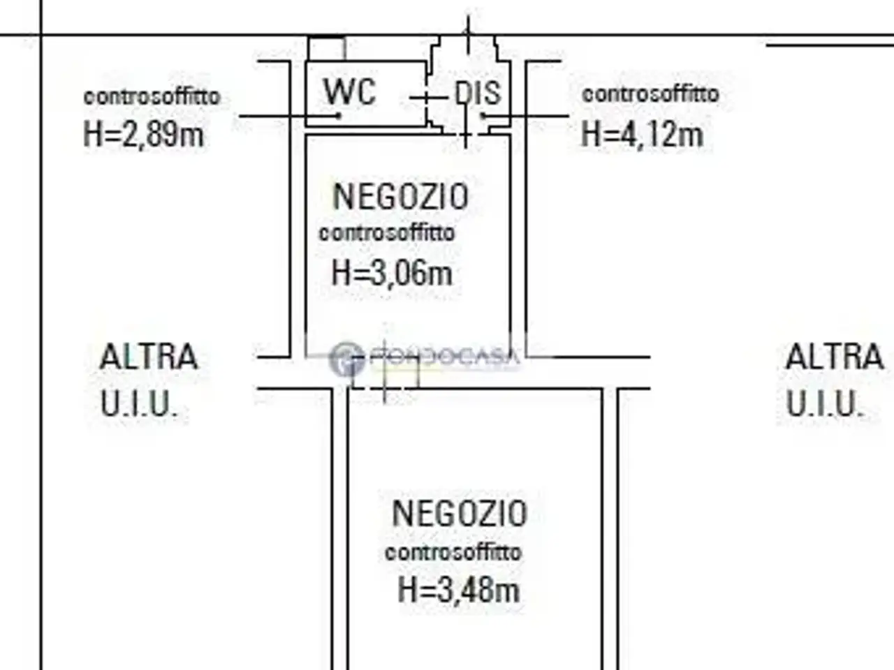 Esercizio commerciale in Viale Partigiani 36, Pavia, {3} - Planimetria 1