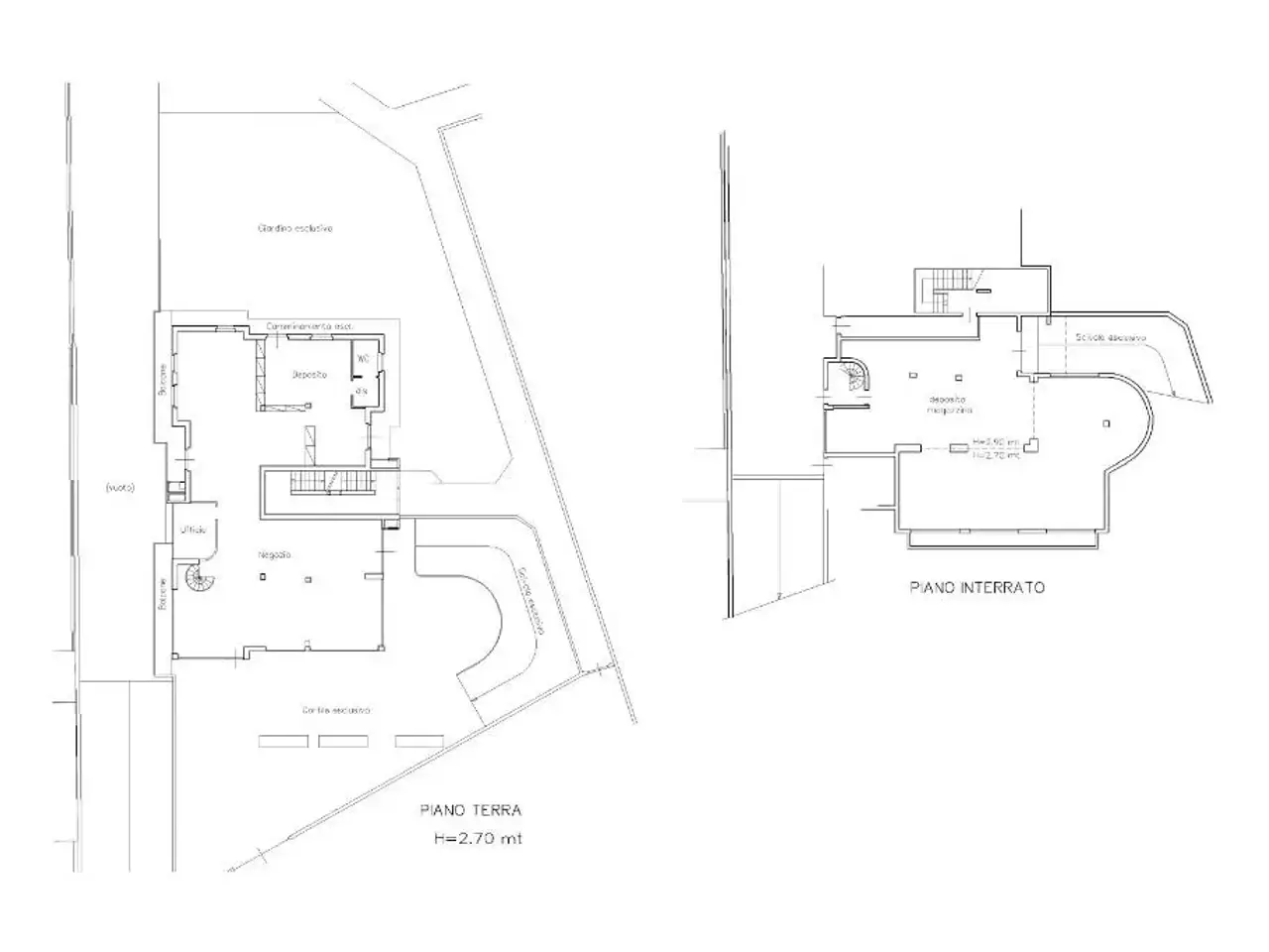 Negozio in Via Nazionale, Trescore Balneario, {3} - Planimetria 1