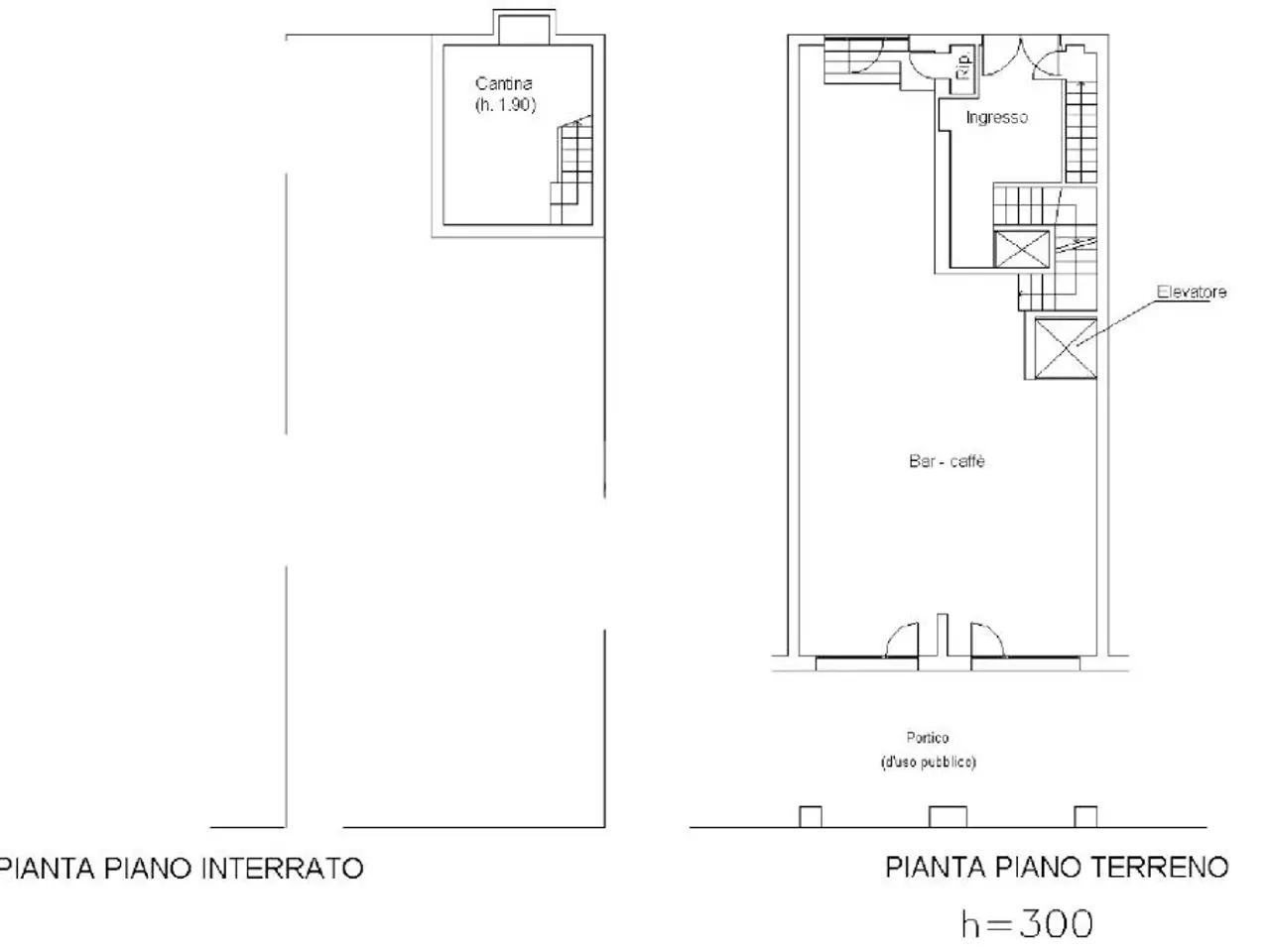 Palazzina commerciale in Piazza Umberto Primo 4, Poviglio, {3} - Planimetria 1
