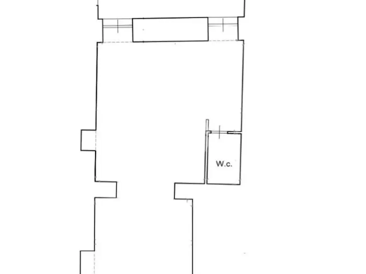 Negozio in Via dei Bergamaschi 60, Roma, {3} - Planimetria 1