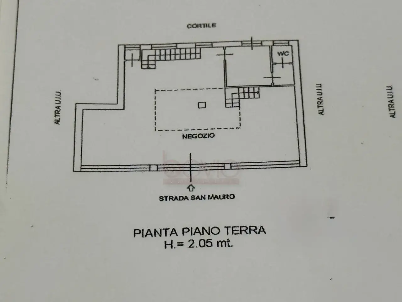 Negozio in Strada di San Mauro N°72, Torino, {3} - Planimetria 1