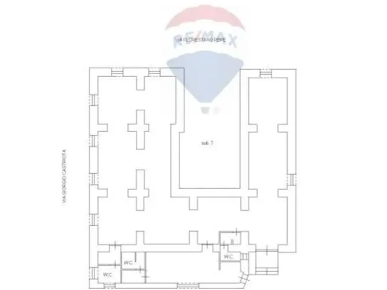 Negozio in Via  Giorgio Castriota 2, Palermo, {3} - Planimetria 1