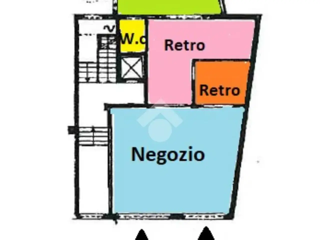 Negozio in Via Giovanni Plana 50, Alessandria, {3} - Planimetria 1