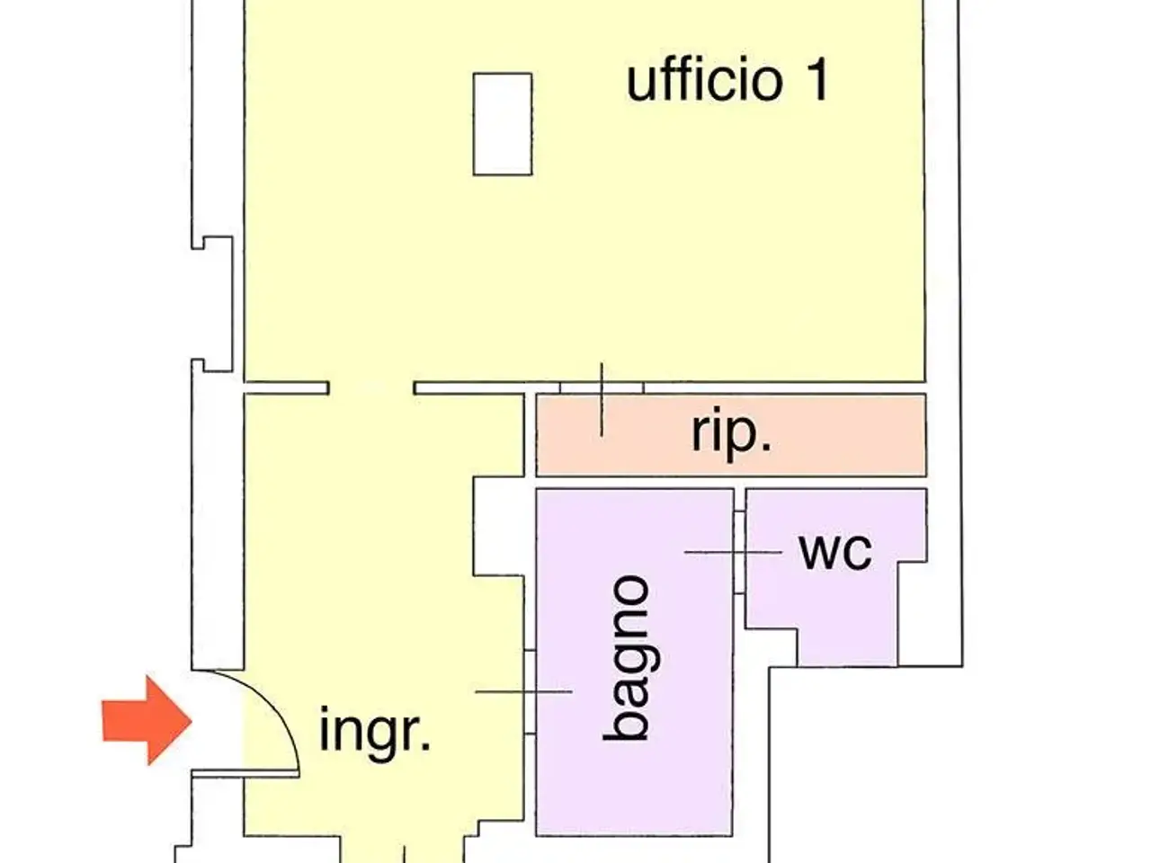 Ufficio in Via Sant'Ambrogio 21, Voghera, {3} - Planimetria 1
