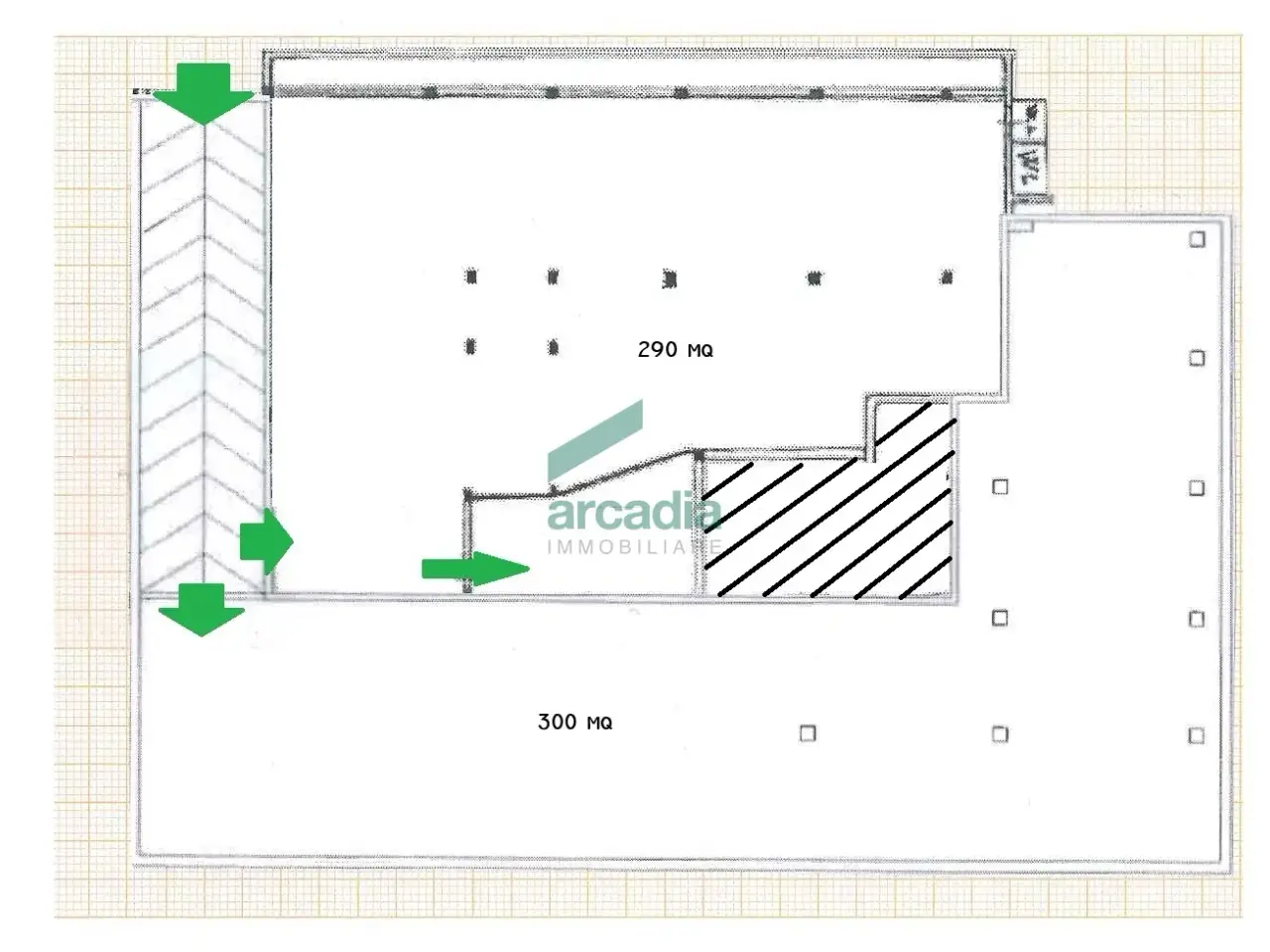 Parcheggio chiuso in Via Monte San Michele 104, Bari, {3} - Planimetria 1