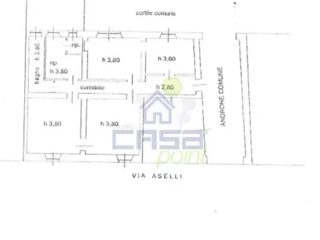 Ufficio in Via Aselli, Cremona, {3} - Planimetria 1