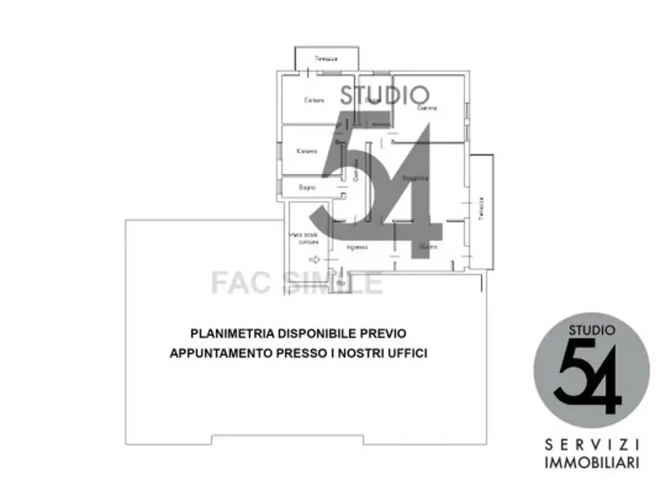 Ufficio in Piazza Drago, Jesolo, {3} - Planimetria 1