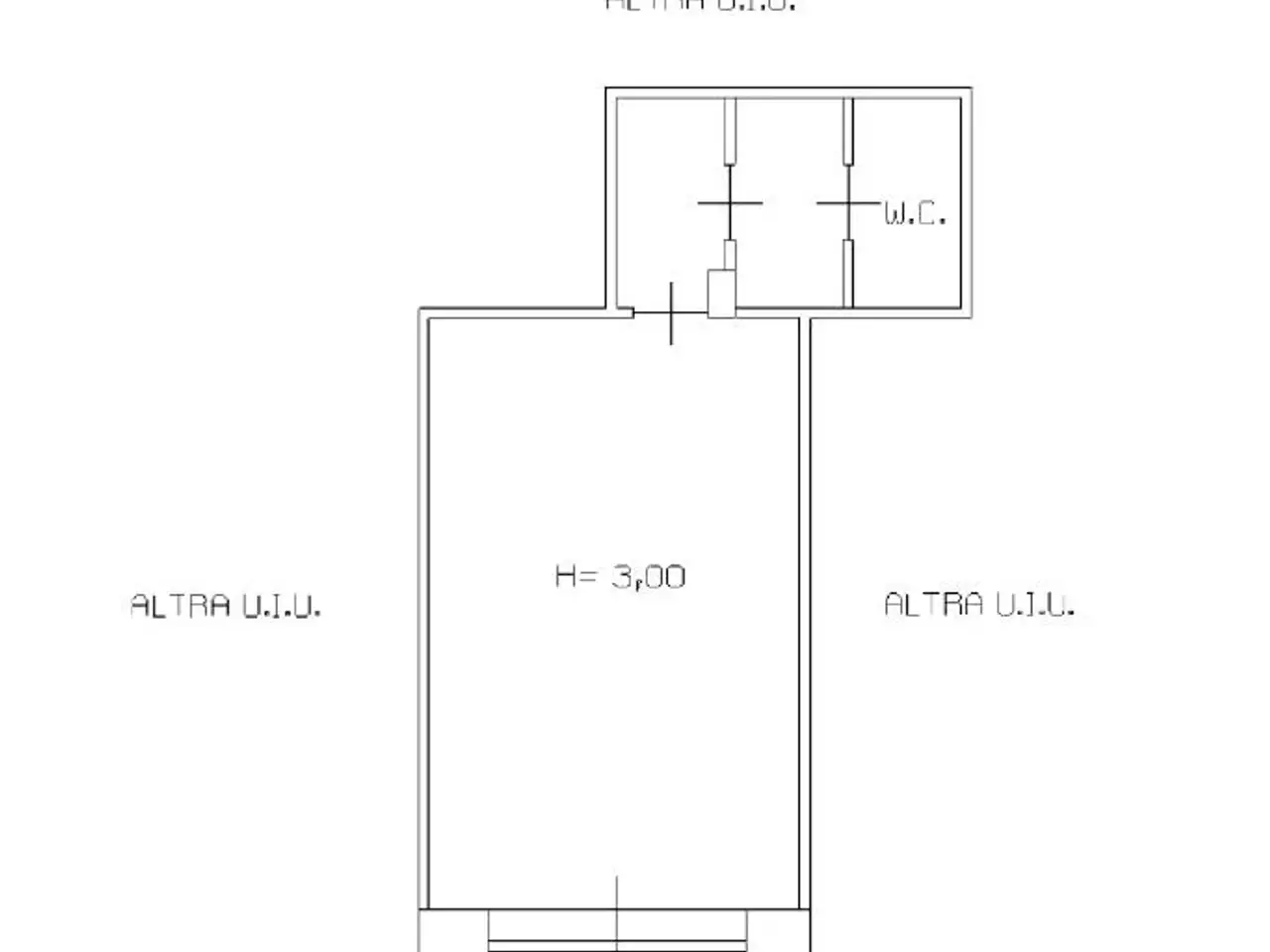 Negozio in Viale dei Pini 43, Napoli, {3} - Planimetria 1