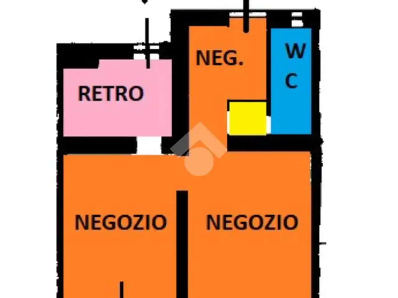 Negozio in Via Piacenza 62, Alessandria, {3} - Planimetria 1