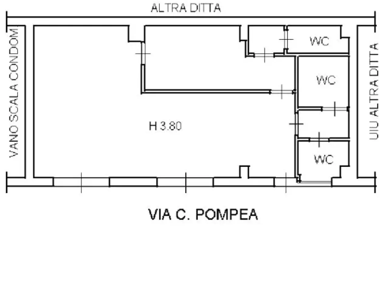 Negozio in Negozio Via Consolare Pompea 135, Messina, {3} - Planimetria 1