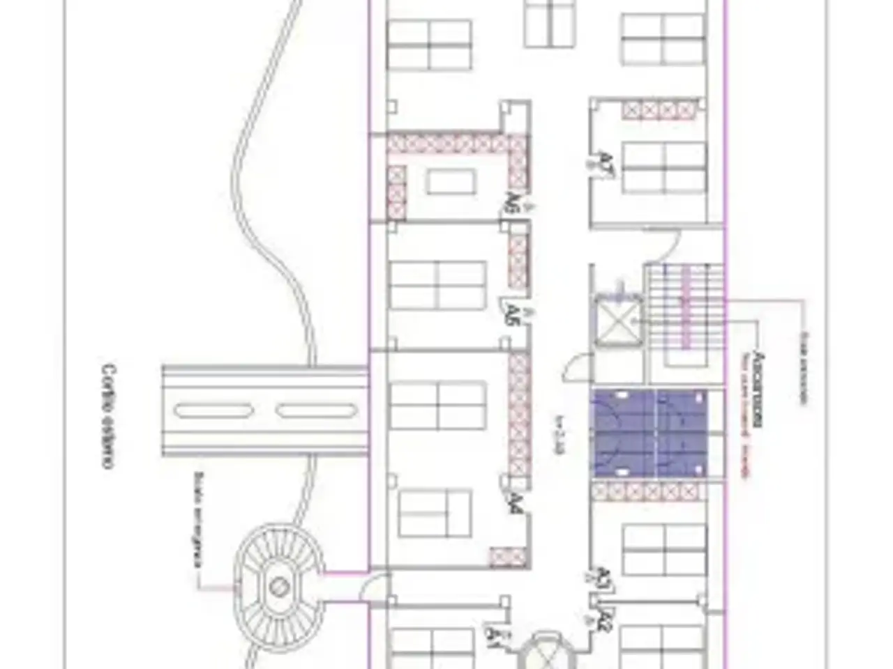 Ufficio in Via Wolfgang Amadeus Mozart, Cologno Monzese, {3} - Planimetria 1