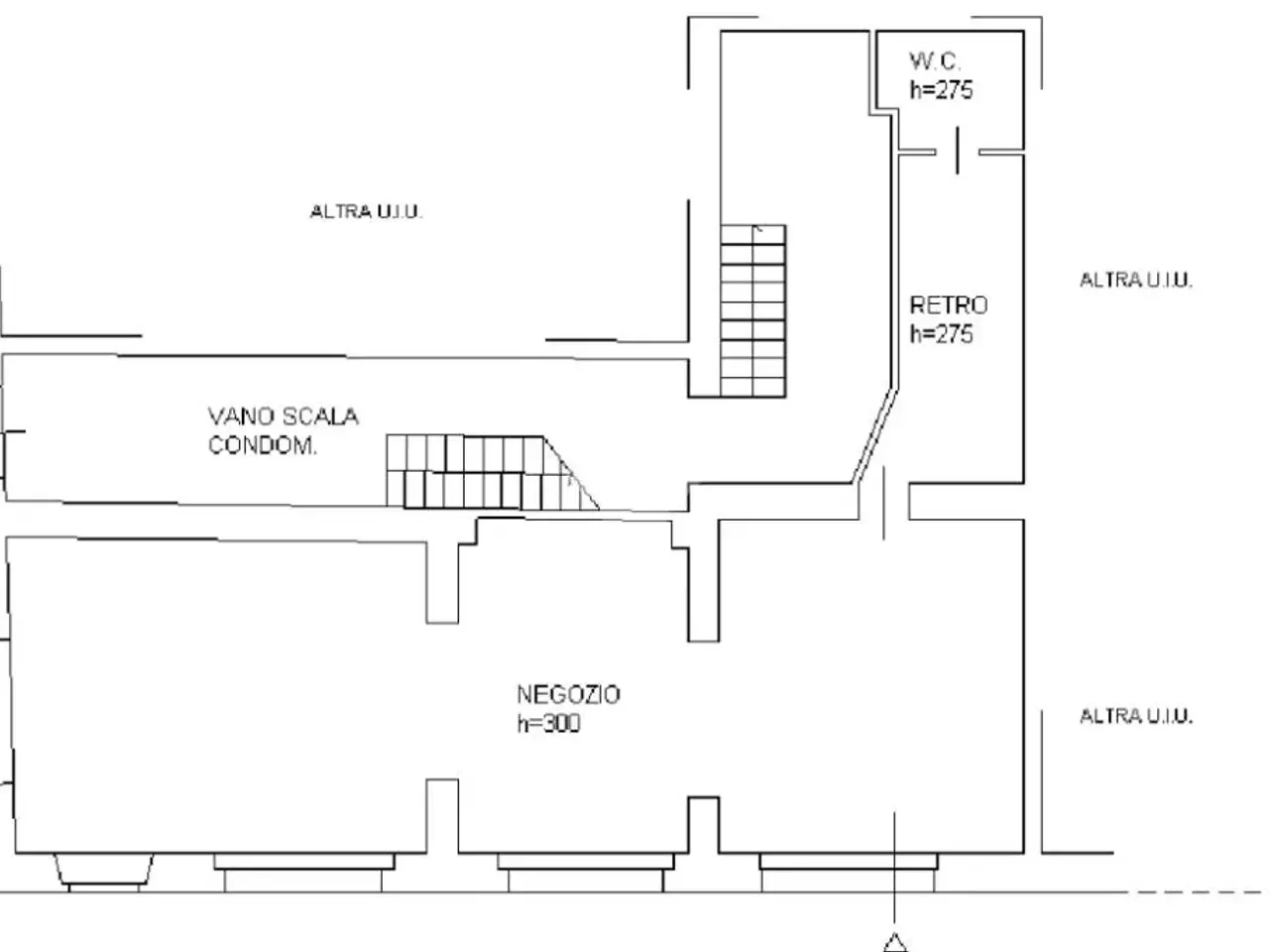 Negozio in Piazza Giuseppe Garibaldi 1, Langhirano, {3} - Planimetria 1