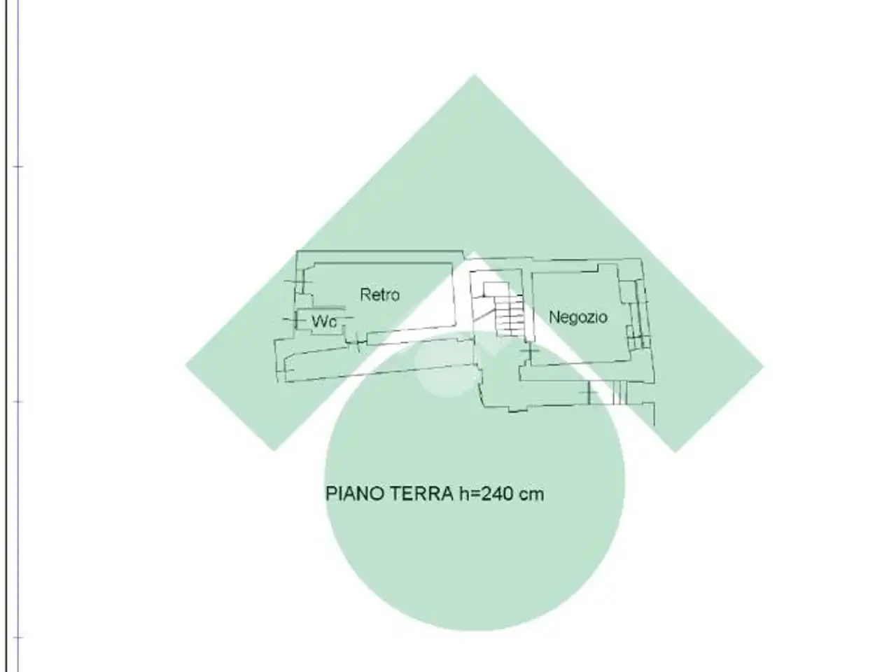 Negozio in Via Laurent Martinet 23, Aosta, {3} - Planimetria 1